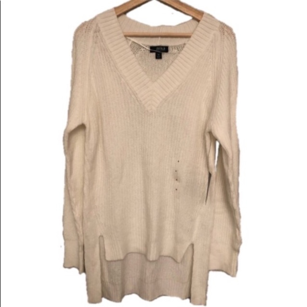 NEW White High Low Sweater